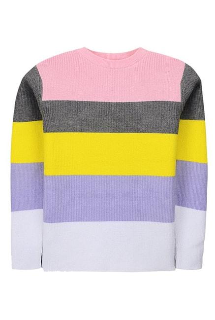 Cherry Crumble By Nitt Hyman Kids Multicolor Striped Sweater
