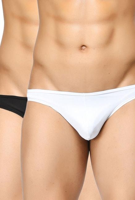 basiics-by-la-intimo-white-&-black-solid-briefs-(pack-of-2)