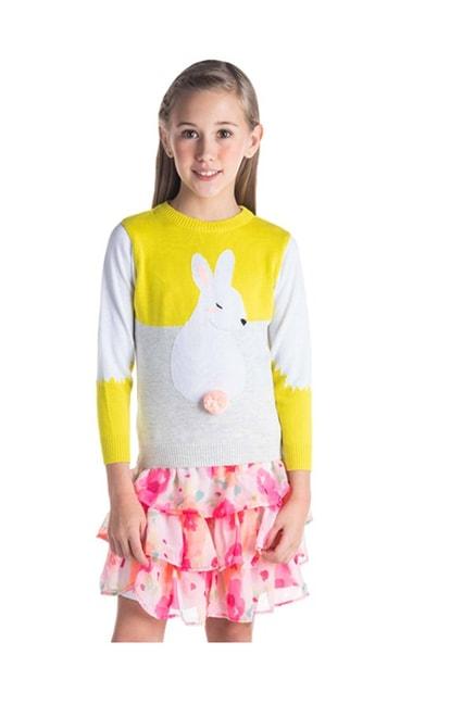 Cherry Crumble By Nitt Hyman Kids Multicolor Applique Sweater