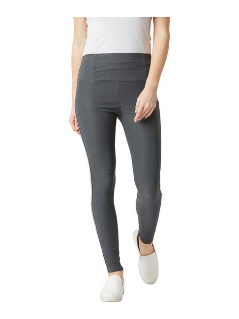 Miss Chase Dark Grey Relaxed Fit Jeggings