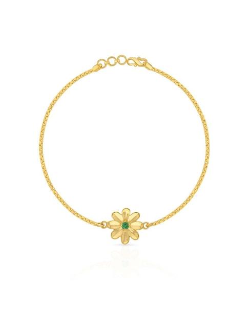 Malabar Gold and Diamonds Floral 22 kt Gold Bracelet