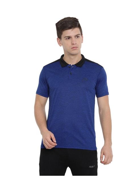 proline-blue-textured-polo-t-shirt