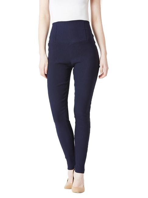 Miss Chase Navy Slim Fit Jeggings