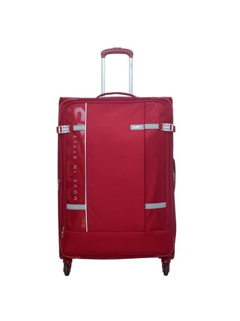 skybags-snazzy-carmine-red-4-wheel-large-soft-cabin-trolley---51-cm