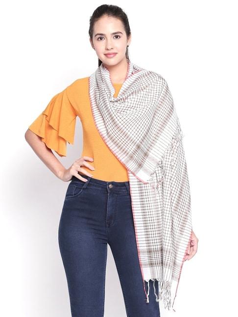 Style Quotient Brown & Red Checks Scarves