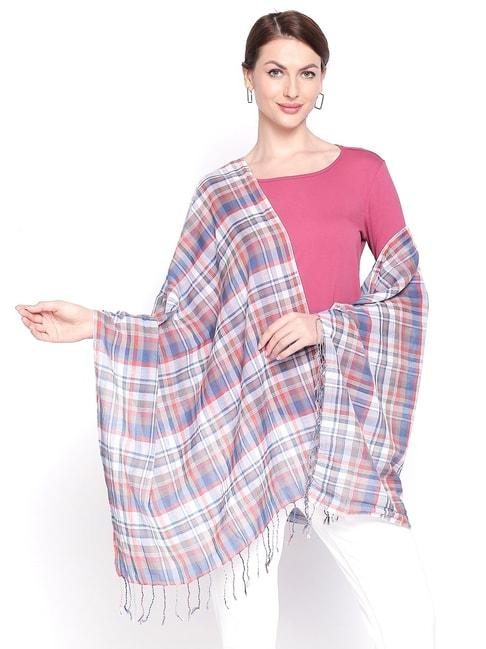 Style Quotient Blue & Red Checks Scarves