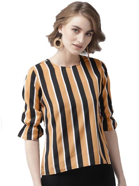 style-quotient-beige-&-black-striped-top