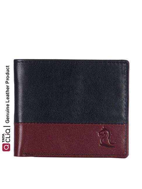 kara-black-&-maroon-casual-leather-bi-fold-wallet-for-men