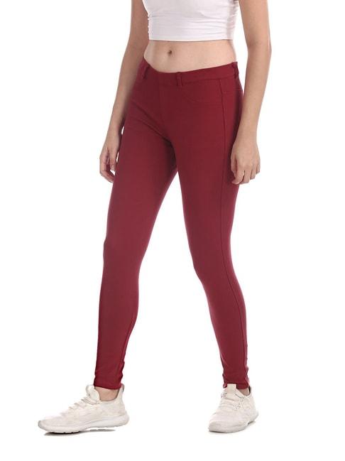 U.S. Polo Assn. Red Cotton Jeggings