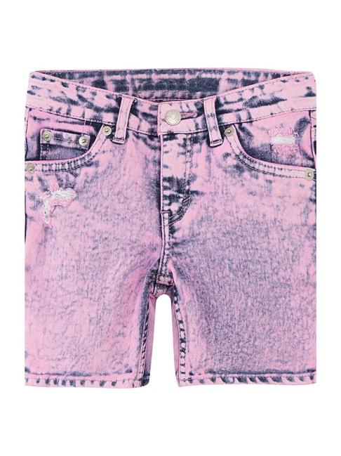 Levi's Kids Sachet Pink Solid Shorts