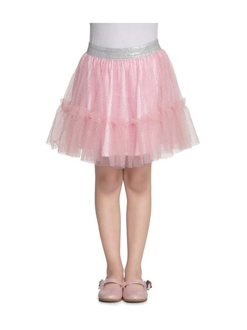 StyleStone Kids Pink Embellished Skirt