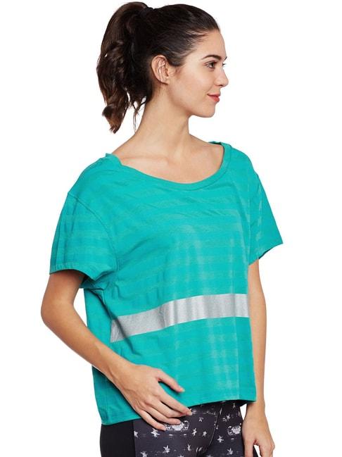 ALCIS Teal Striped T-Shirt