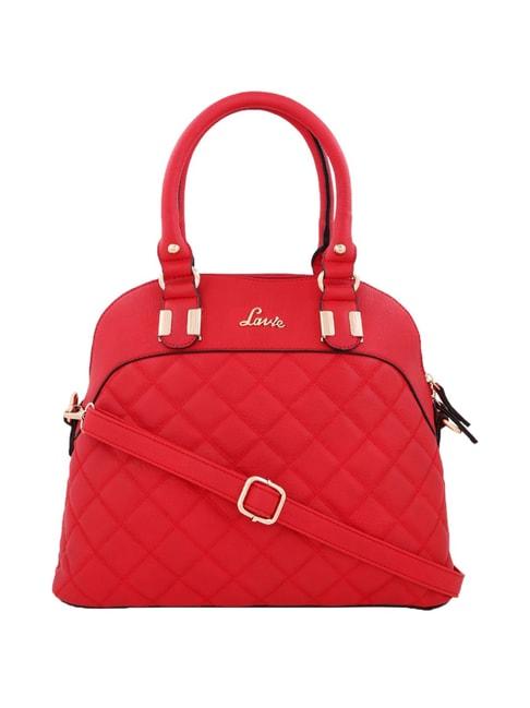 Lavie Red Quilted Medium Handbag