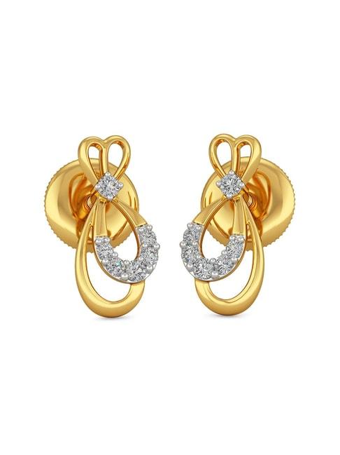 Joyalukkas 18k Gold & Diamond Stud Earrings