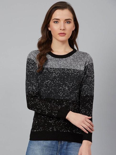 cayman-black-colour-block-sweater
