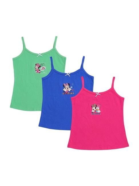Bodycare Kids Multicolor Printed Camisoles - Pack of 3