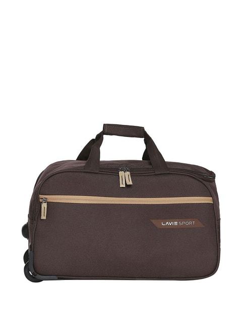 lavie-sport-lino-brown-medium-duffle-trolley-bag