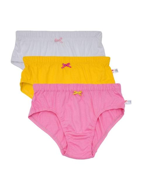 D'chica Kids Multicolor Cotton Panties - Pack of 3