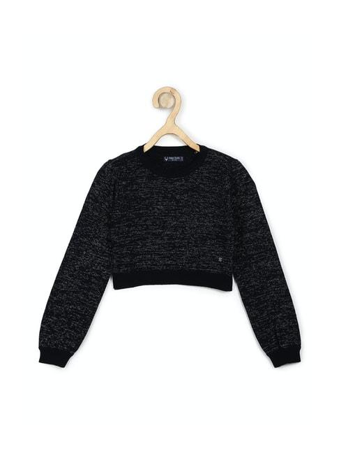 allen-solly-junior-black-printed-sweater