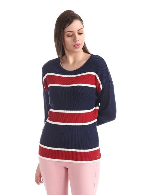 U.S. Polo Assn. Blue Striped Sweater