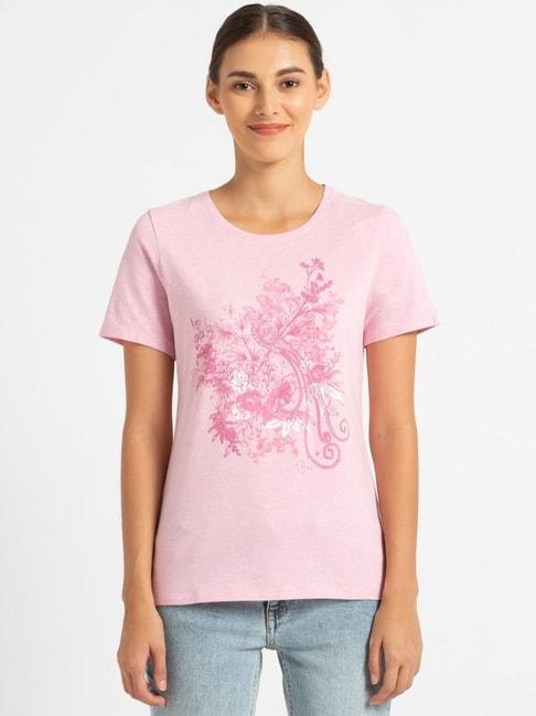 jockey-pink-lady-melange-printed-t-shirt---1361