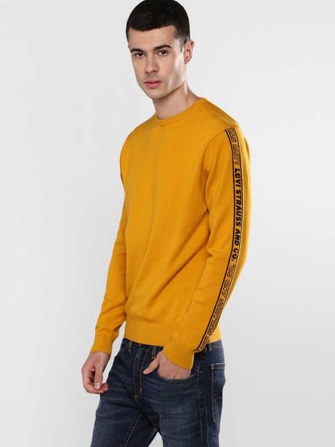 levi's-yellow-printed-full-sleeves-sweatshirt