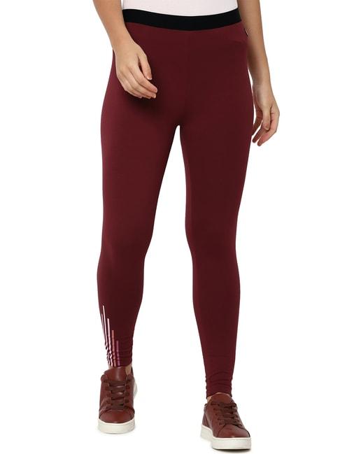 solly-by-allen-solly-maroon-regular-fit-tights