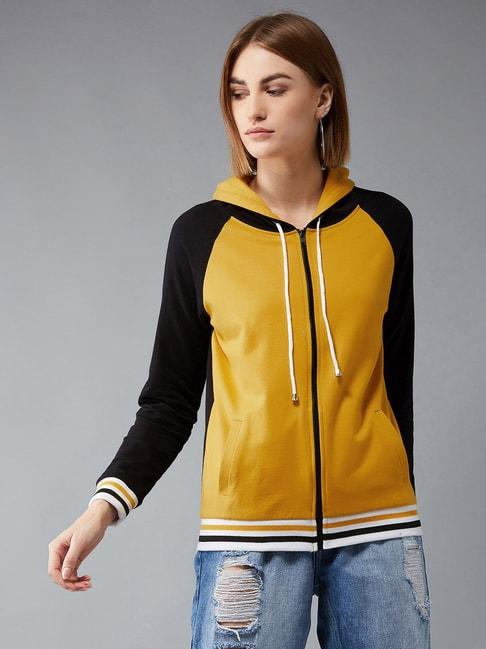dolce-crudo-mustard-&-black-relaxed-fit-hoodie