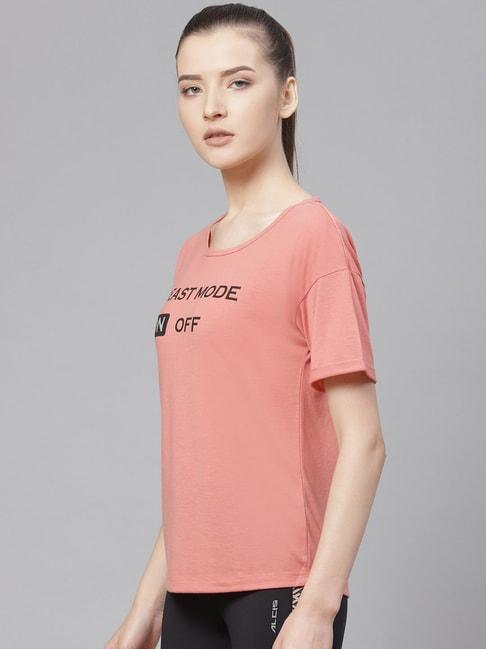 ALCIS Pink Graphic Print T-Shirt