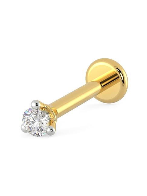 Malabar Gold and Diamonds 18k Gold & Diamond Mine Nosepin for Women