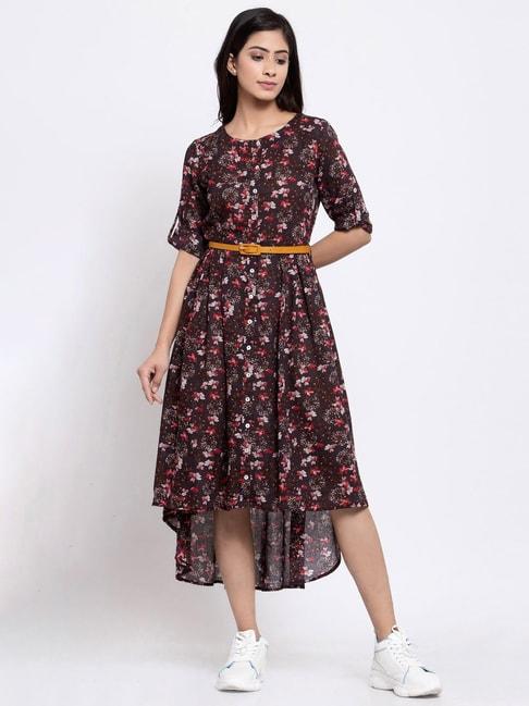 terquois-brown-printed-dress