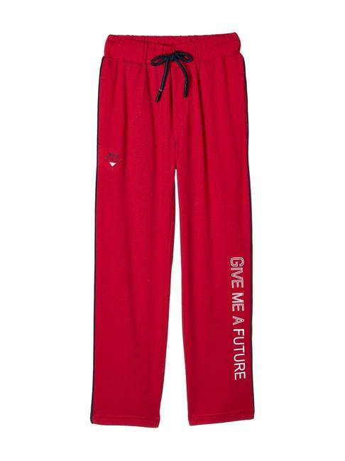 Monte Carlo Kids Red Mid Rise Trackpants