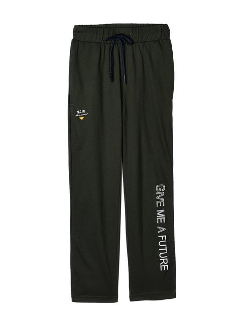 Monte Carlo Kids Olive Green Mid Rise Trackpants