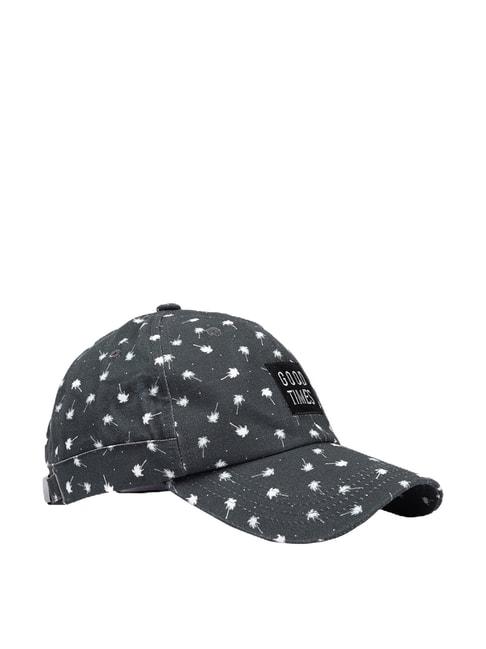 forever-21-black-printed-baseball-cap