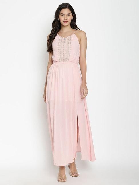 vanca-eco-pink-embroidered-dress