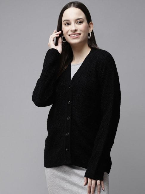 cayman-black-self-design-sweater