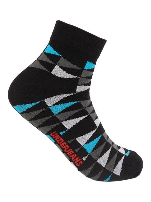 underjeans-by-spykar-black-printed-socks