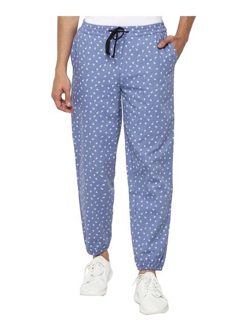 forever-21-blue-cotton-regular-fit-printed-joggers