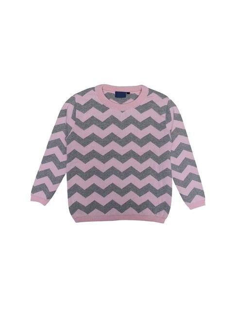 chimprala-kids-pink-&-grey-striped-sweater