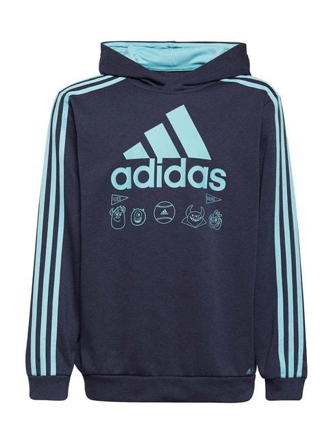 adidas-kids-navy-&-minton-cotton-logo-print-hoodie