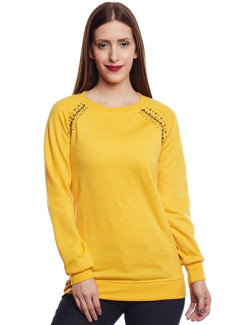 belle-fille-yellow-embellished-sweatshirt