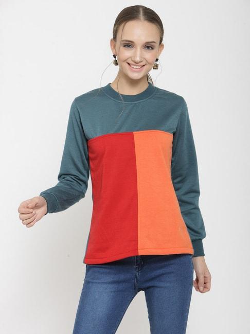 Belle Fille Multicolor Full Sleeves Sweatshirt