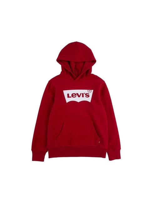 levi's-kids-red-graphic-print-hoodie