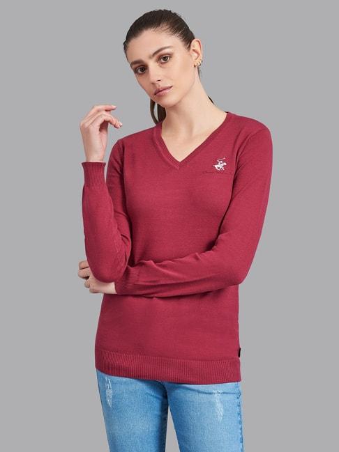 beverly-hills-polo-club-maroon-pullover