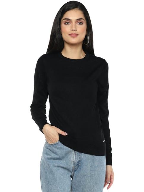 van-heusen-black-round-neck-sweater
