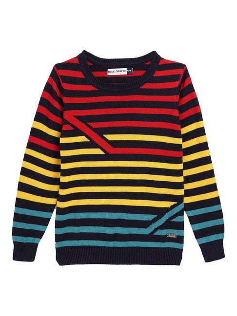 blue-giraffe-kids-multicolor-striped-sweater