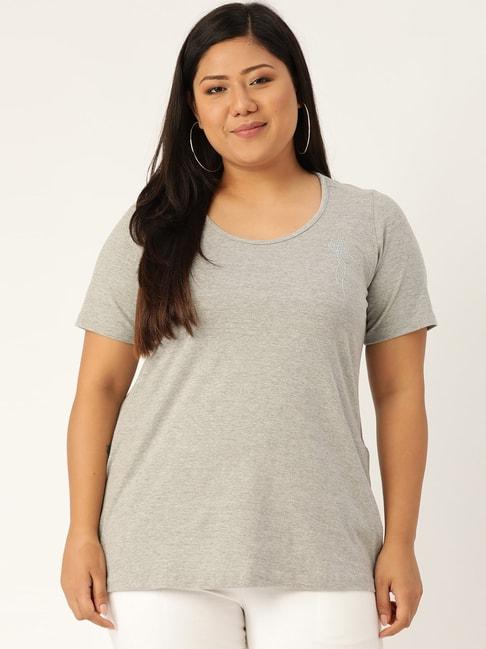 therebelinme-light-grey-cotton-embellished-t-shirt