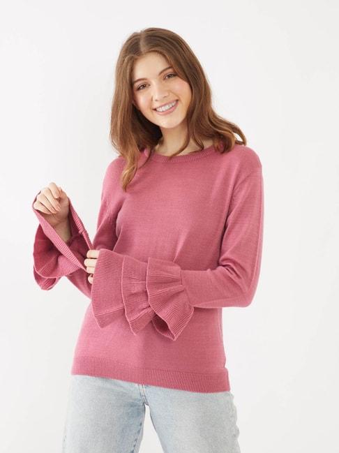 zink-london-pink-regular-fit-sweater
