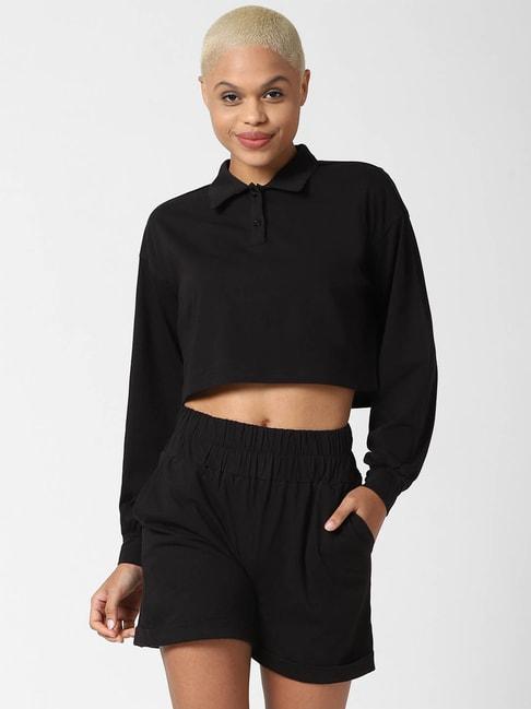 forever-21-black-top-with-shorts