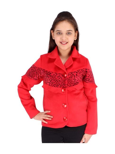 Cutecumber Kids Red Printed Jacket